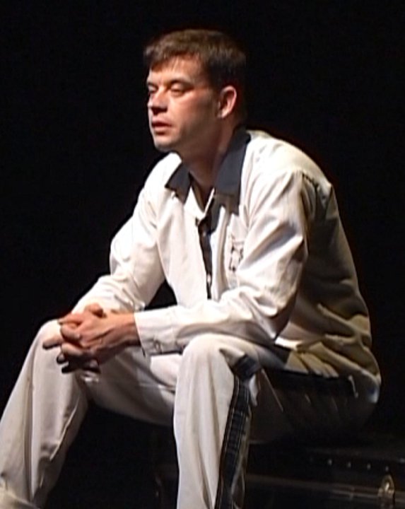 Playwright David L. Ray performs the solo role in his play, 7 MILES FROM PRISON an autobiography
