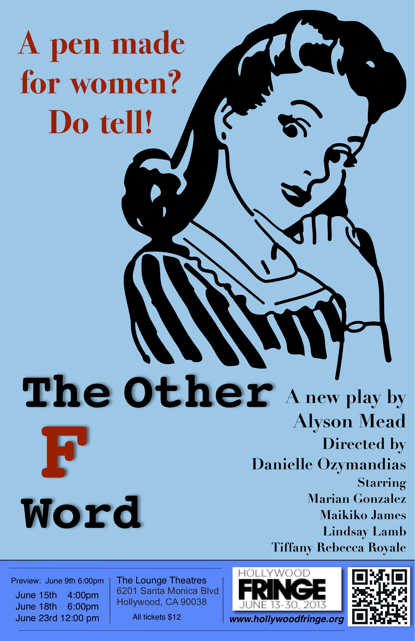 The Other F word, Gia, Gia On The Move, theatre, reviews, theater, women, marketing