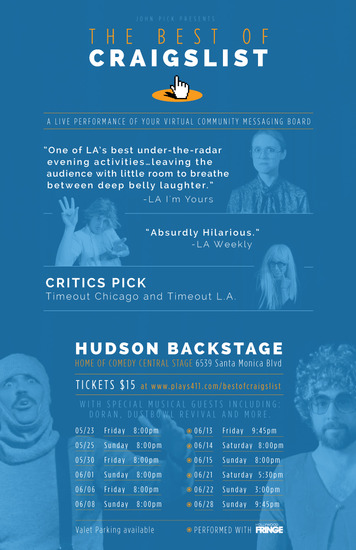 #HFF14: The Best of CraigsList LIVE, reviewed