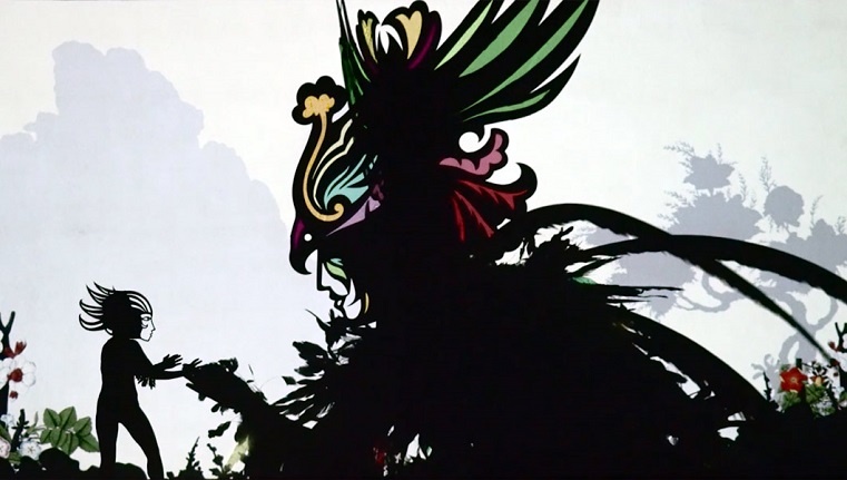 Feathers of Fire shadow puppetry