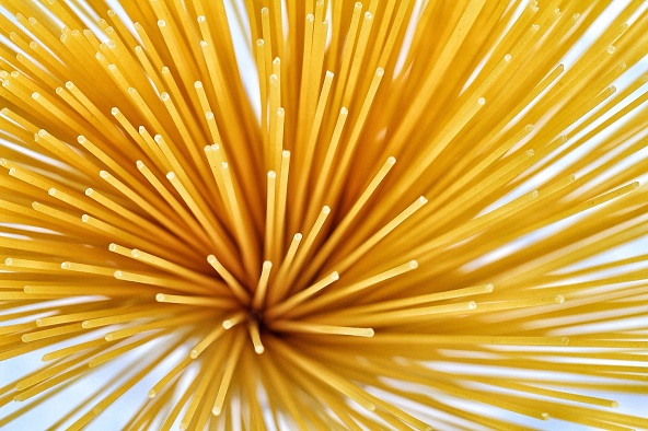 spaghetti macro photography